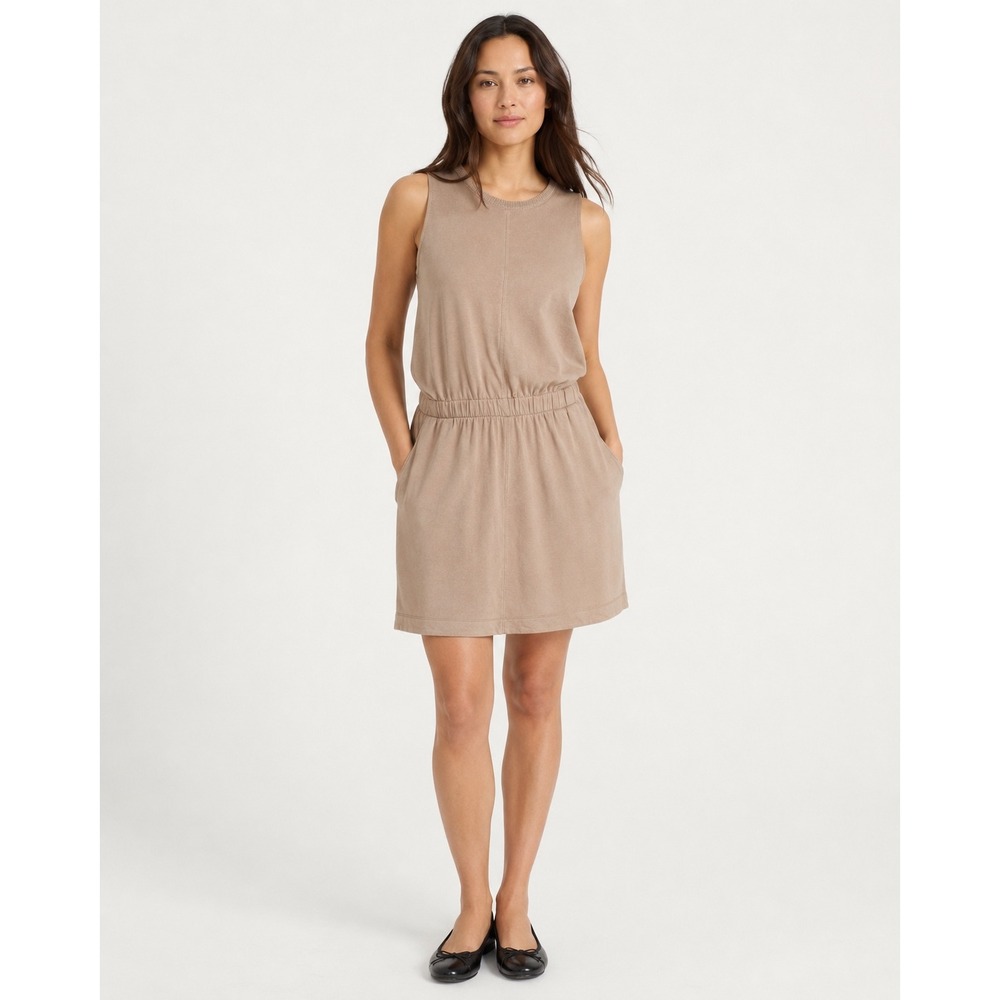 Splendid Womens Sleeveless Tank Dress Size M Taupe Brown Casual Sustainable Soft